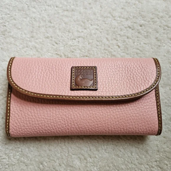 Dooney & Bourke Pink Shoulder Bag with Metallic Accents - Picture 9 of 16